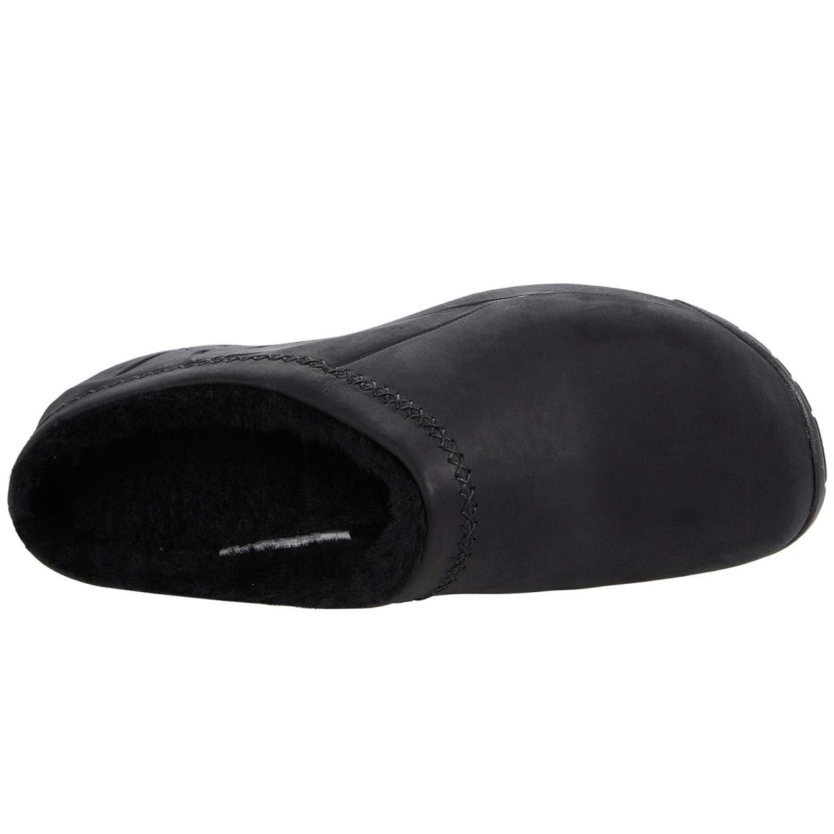 Woman`s Clogs Merrell Encore Ice 4 Smooth Black Leather