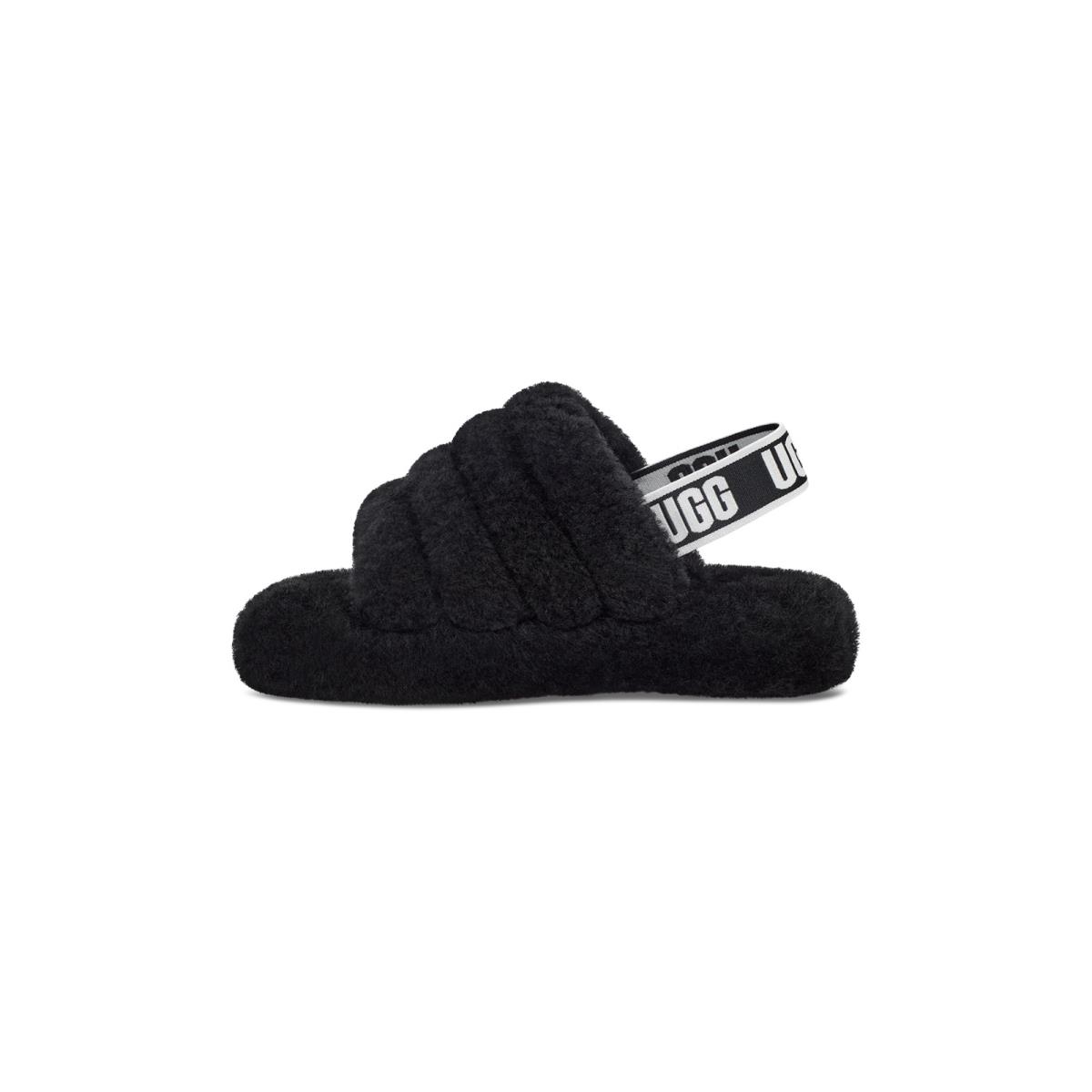 Ugg Kids Grade School / Preschool Fluff Yeah Clog Slide 1098494K - Black