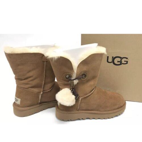 Ugg Australia Irina Star Charm Suede Sheepskin Shearling Boots Womens Size 11