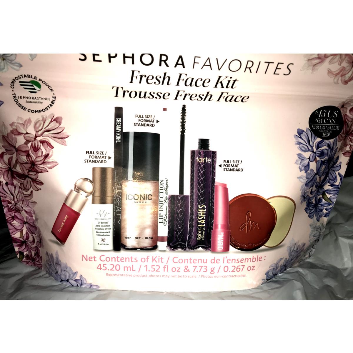 Sephora Favorites Fresh Face Makeup Kit Limited Edition 8 Pcs Full Travel Sz