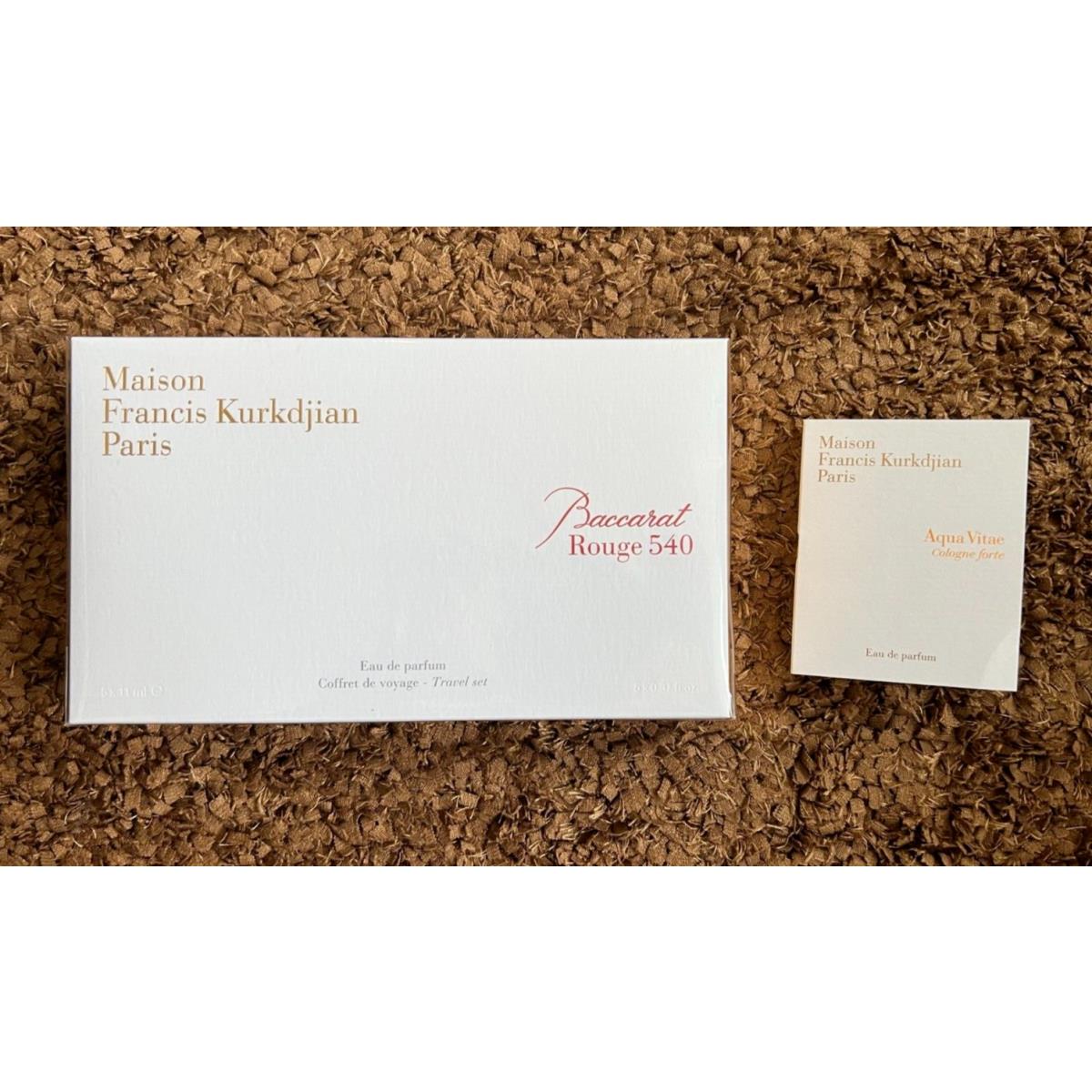 Maison Francis Kurkdjian Baccarat Rouge 540 Eau de Parfum Coffret Travel Gift Set 5 x 0.37 oz