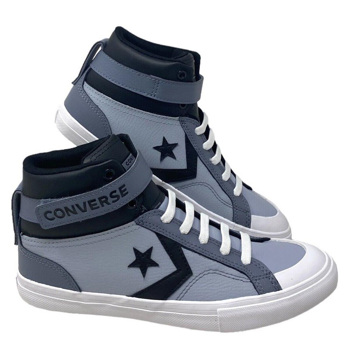 Converse Pro Blaze Strap Leather Mid Top Gray Sneaker Kids Women`s Shoes A05708C