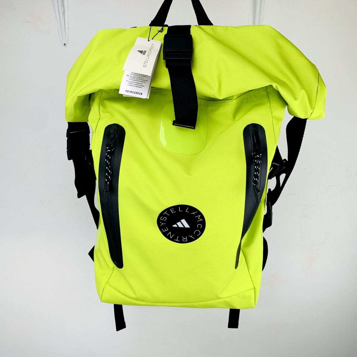 Stella Mccartney Adidas Backpack Yellow HR4342 Roll Top Water Repel