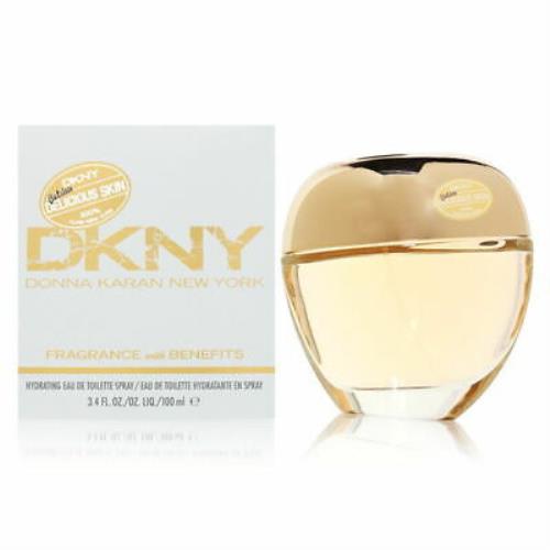 Golden Delicious Skin by Donna Karan For Women 3.4 oz Hydrating Edttte Spray