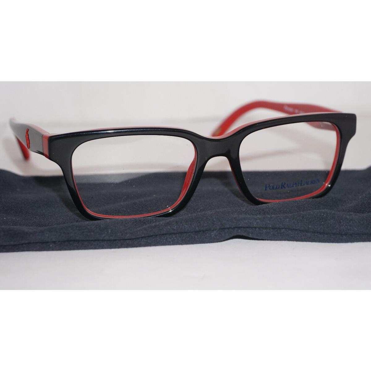 Polo Ralph Lauren Eyeglasses Black Red 8524 1503 46 15 125