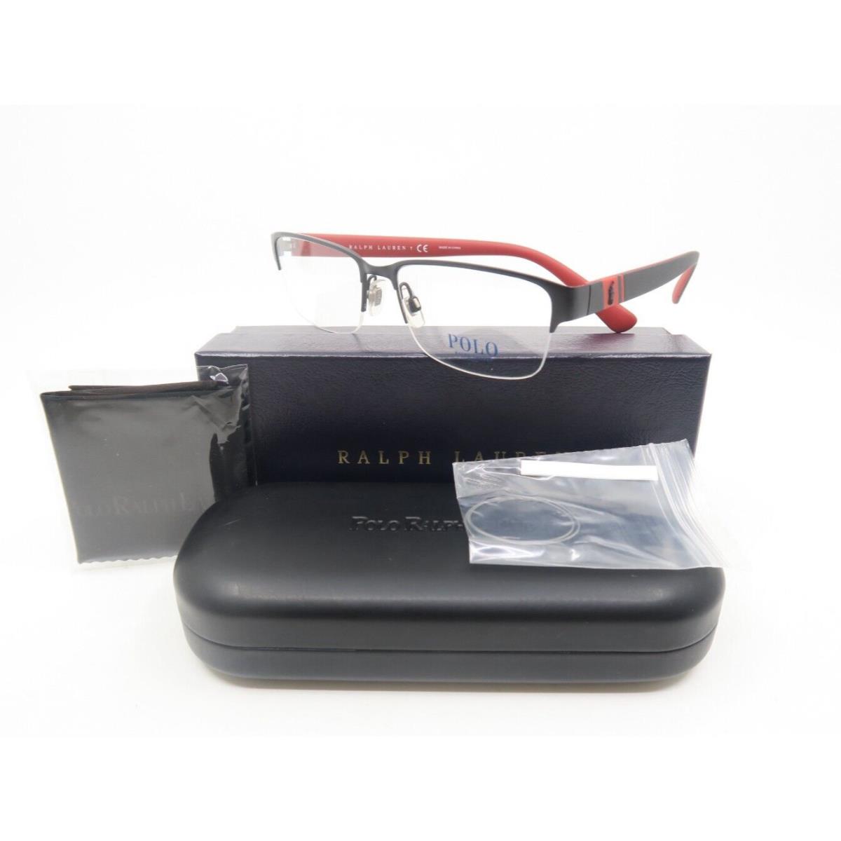 Polo Ralph Lauren PH 1162 9230 56mm Black Semi Rimless Rectangle Eyeglasses