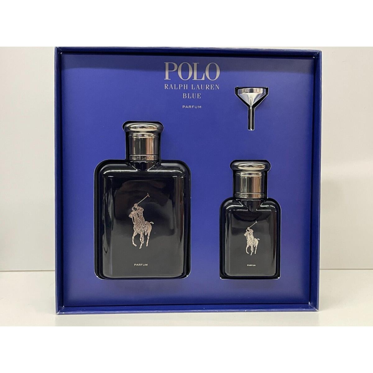 Polo Blue BY Ralph Lauren Parfum Refillable Perfume 2-PCS Gift Set For Men