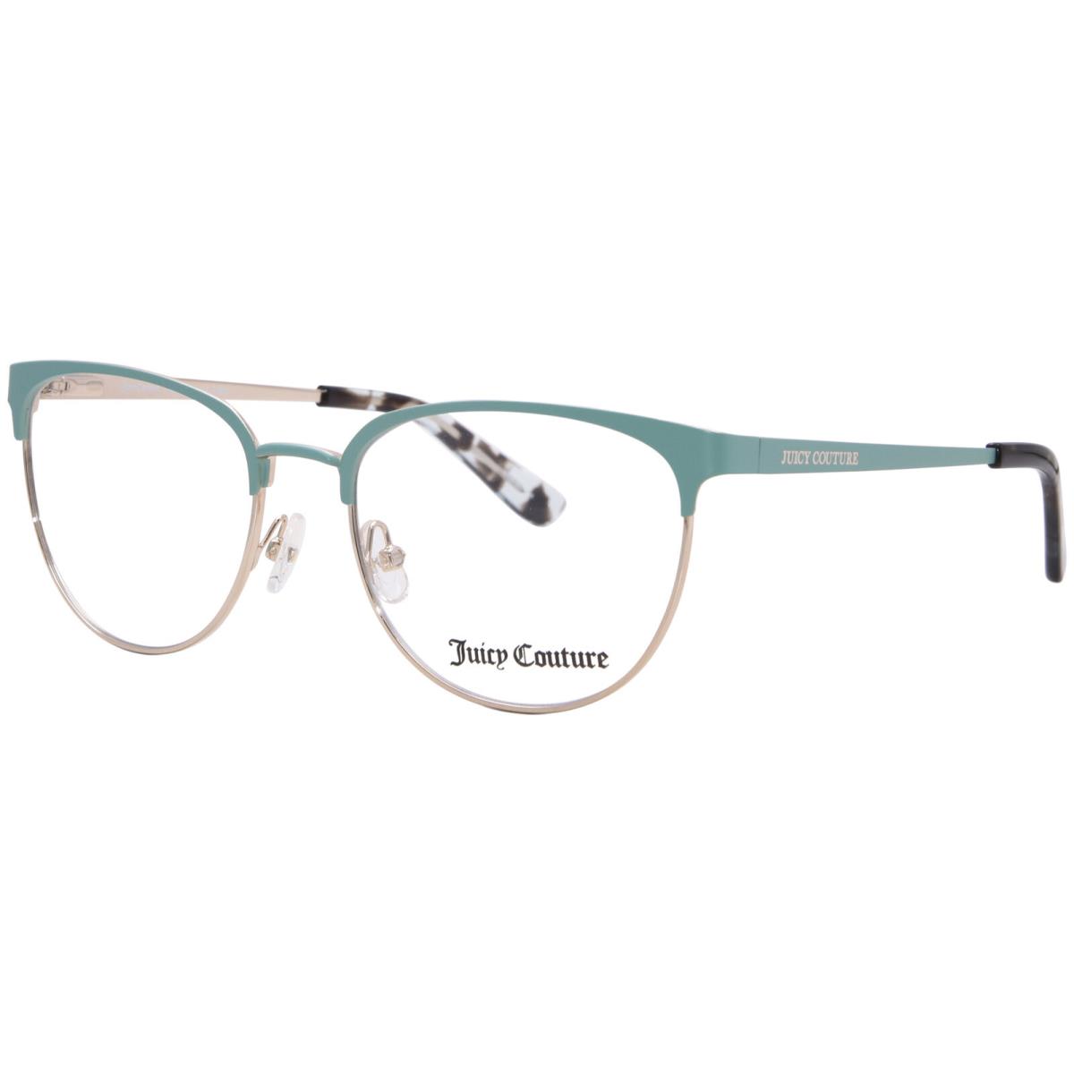 Juicy Couture JU-318 Pyw Eyeglasses Youth Kids Girl`s Matte Teal Full Rim 51mm