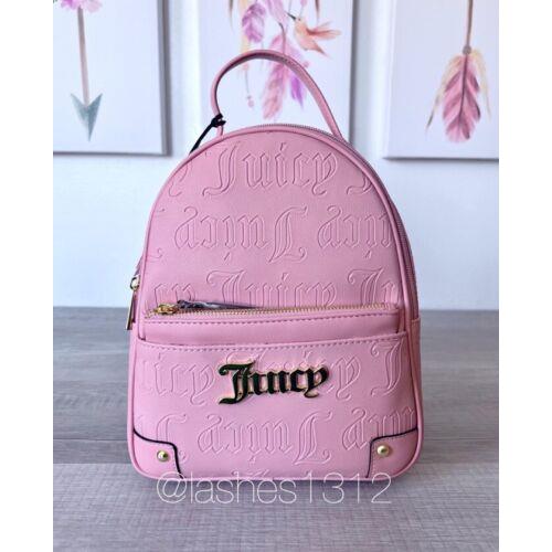 Juicy Couture Bag Pullout Pouch Backpack Purse - Deboss Punk Taffy