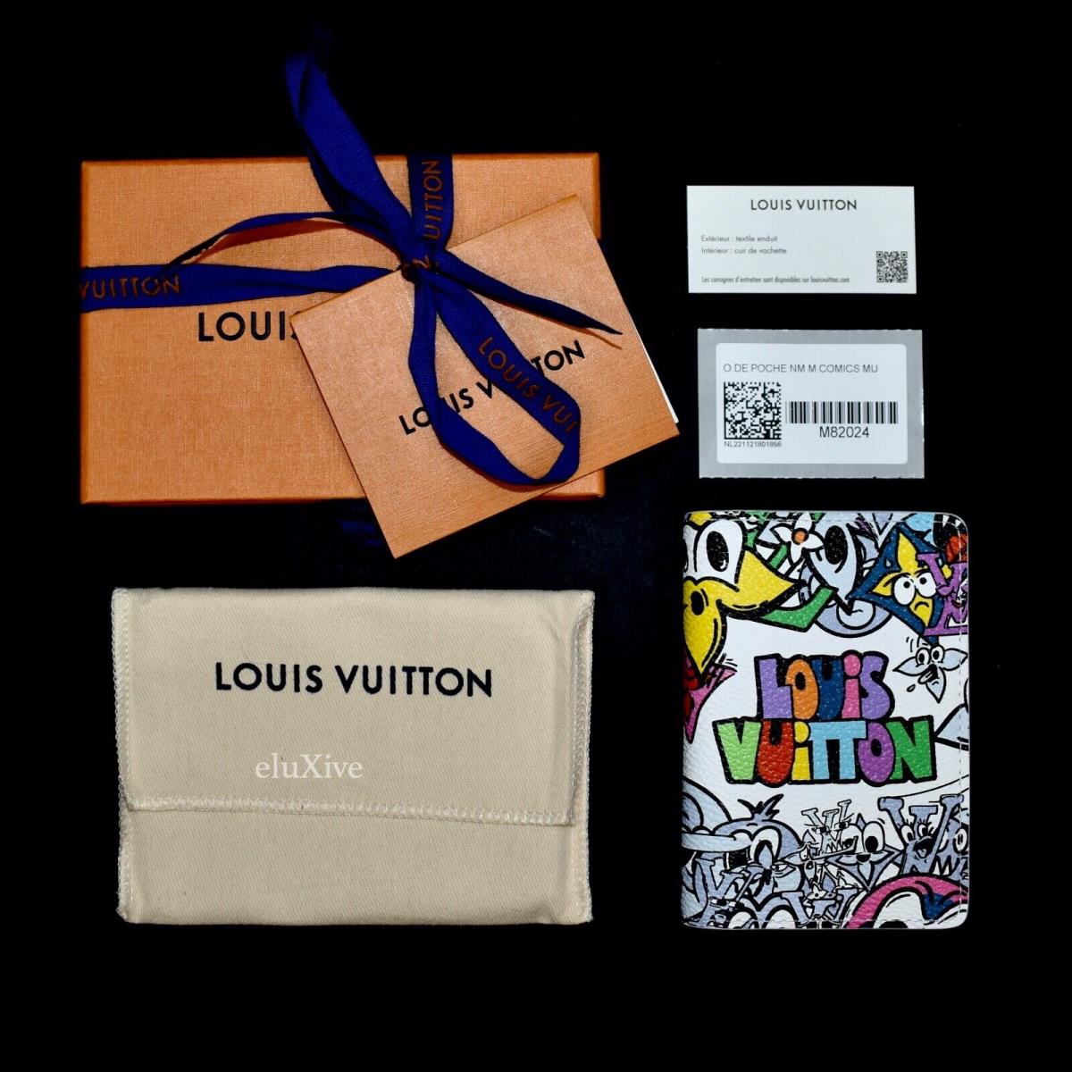 Louis Vuitton Comics Logo Pocket Organizer Wallet White Men`s SS23