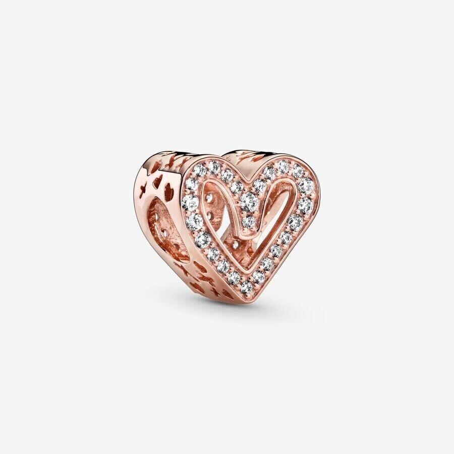 Pandora Rose Freehand Heart Charm