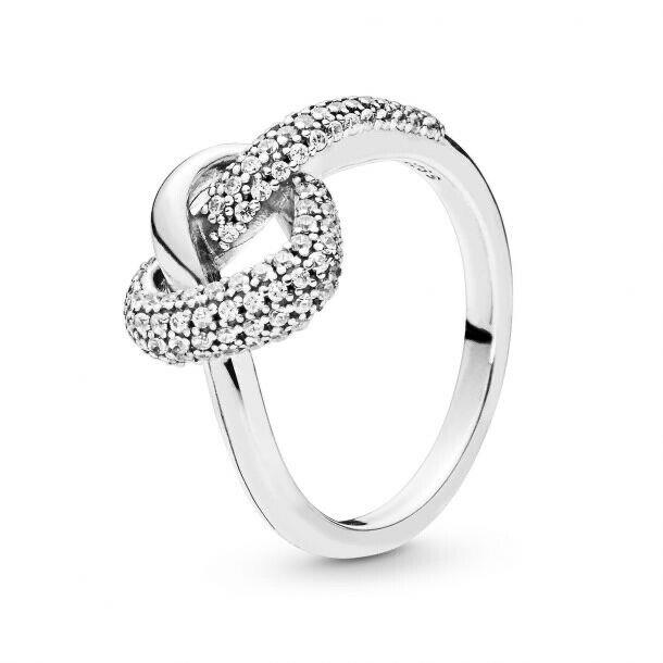 Pandora Knotted Heart Ring Size 56 7.5