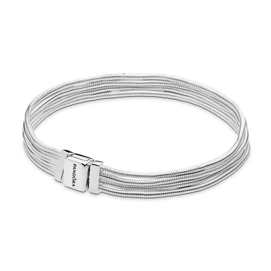 Pandora Multi Snake Chain Bracelet Size 19