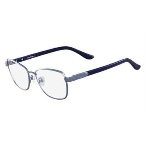 Salvatore Ferragamo SF2144 462 Shiny Light Blue Women Eyeglasses 53mm 17 140