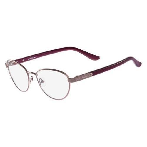 Salvatore Ferragamo SF2145 606 Shiny Light Rose Eyeglasses 52mm 18 140