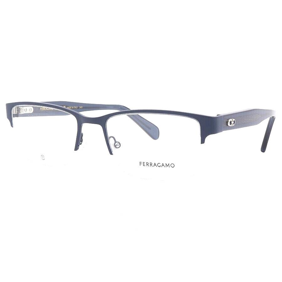 Salvatore Ferragamo SF2222 401 s Matte Blue Semi Rim 54 19 150