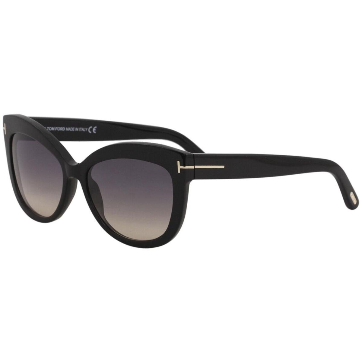 Tom Ford Alistair Butterfly Sunglasses FT524 Shiny Black 56mm/100%AUTHENTIC