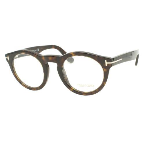 Tom Ford TF 5459 052 Tortoise Gold Unisex Round Eyeglasses 48-24-145 W/case