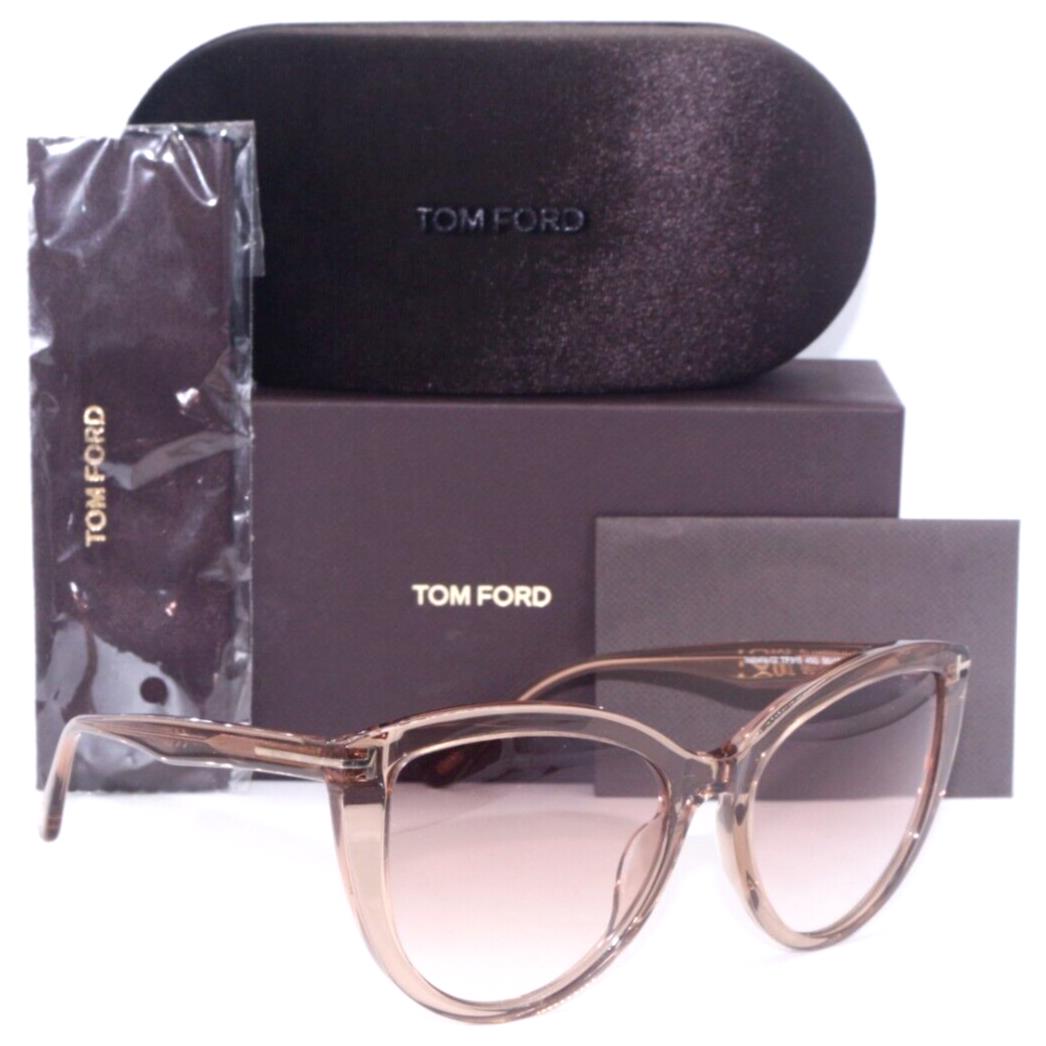 Tom Ford TF 915 45G ISABELLA-02 Crystal Pink/pink Gradient Lens Sunglasses 56-18