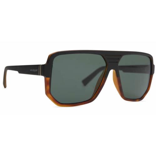 Von Zipper Roller Sunglasses-hbs Hardline Black Tortoise-vintage Grey Lens