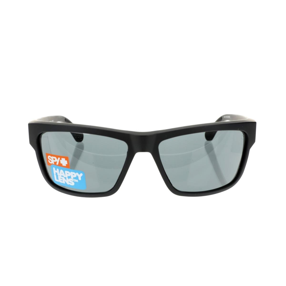 Spy Optics 254325 Mens Frazier Matte Wrap Polarized Sunglasses Black - Black, Frame: Black, Lens: Gray
