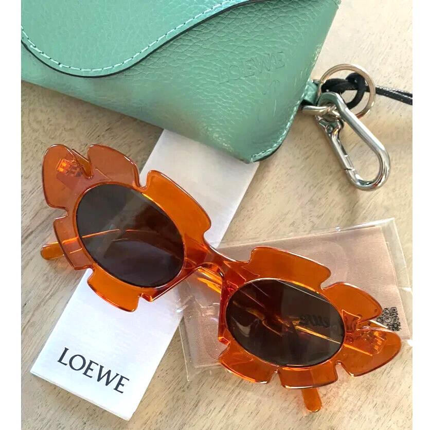 Loewe LW 40088U 72E Crystal Pink with Grey Lenses Sunglasses 47-20