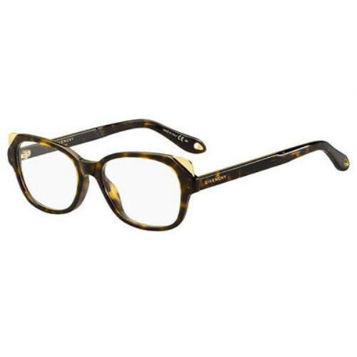 Givenchy GV 0063 086 Dark Havana Women Eyeglasses 51mm 17 145