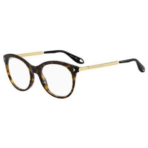 Givenchy GV 0080 086 Dark Havana Women Eyeglasses 51mm 19 145