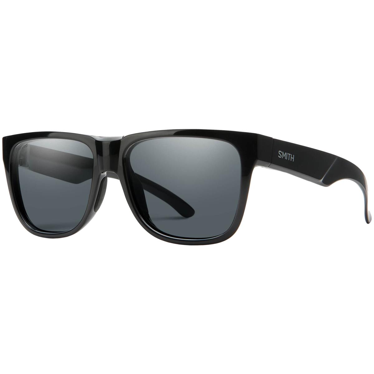 Smith Optics Lowdown 2 Polarized Men`s Square Sunglasses - 200941 - Black/Gray (80756M9), Frame: Select Variation