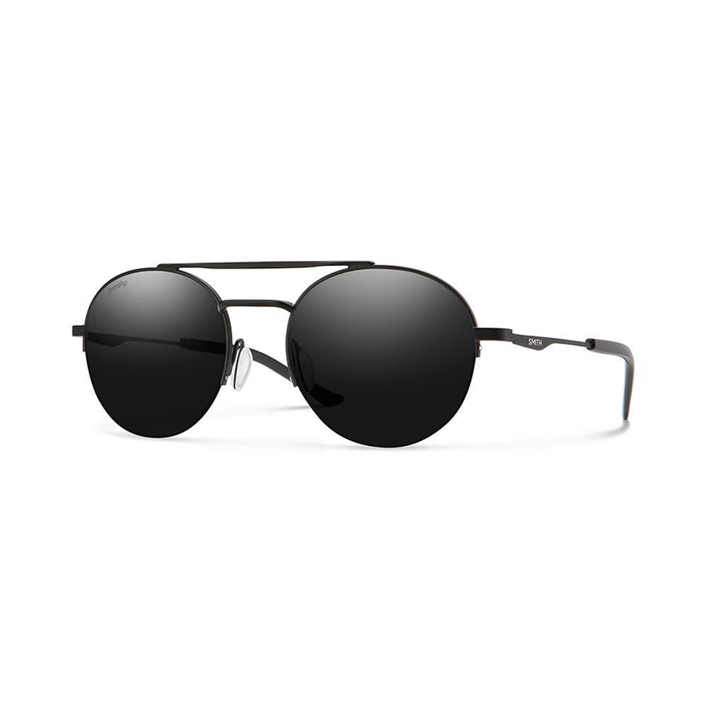 Smith Transporter Sunglasses - Premium Chromapop Lens - Lifetime Warranty+ Case Mat Black / Black Polarized ChromaPop