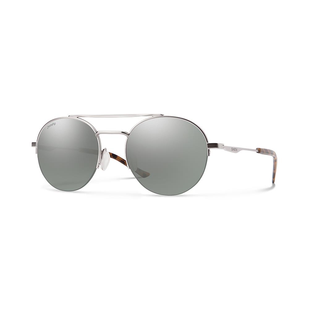 Smith Transporter Sunglasses - Premium Chromapop Lens - Lifetime Warranty+ Case Paladium / Platinum Mirror ChromaPop