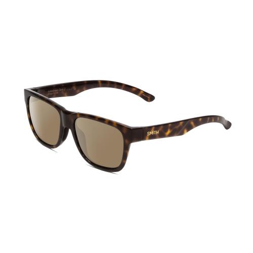 Smith Lowdown Slim 2 Unisex Polarized Sunglasses in Tortoise Brown 53mm 4 Option Amber Brown Polar