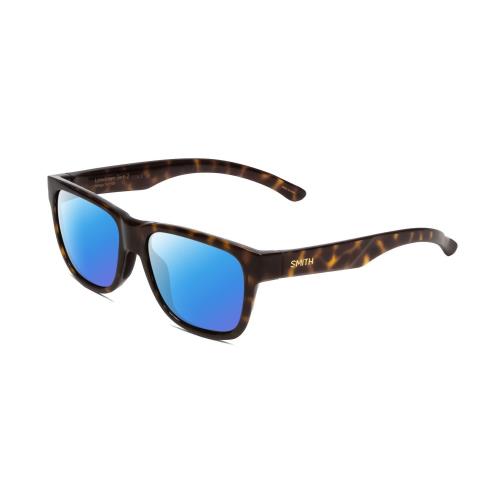 Smith Lowdown Slim 2 Unisex Polarized Sunglasses in Tortoise Brown 53mm 4 Option Blue Mirror Polar