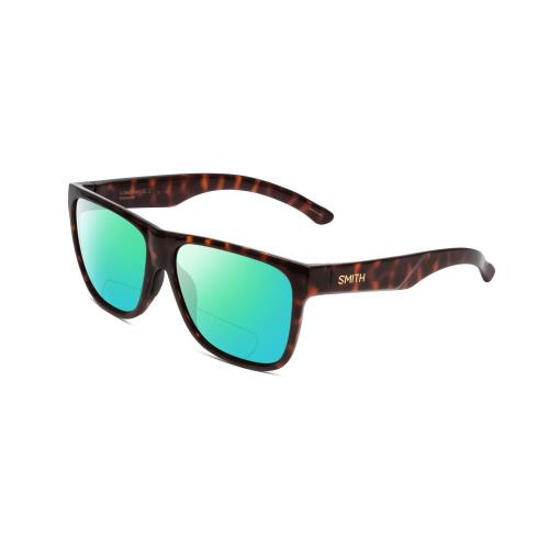Smith Lowdown Xl 2 Polarized Bi-focal Sunglasses in Tortoise Gold 60mm 41 Option Green Mirror