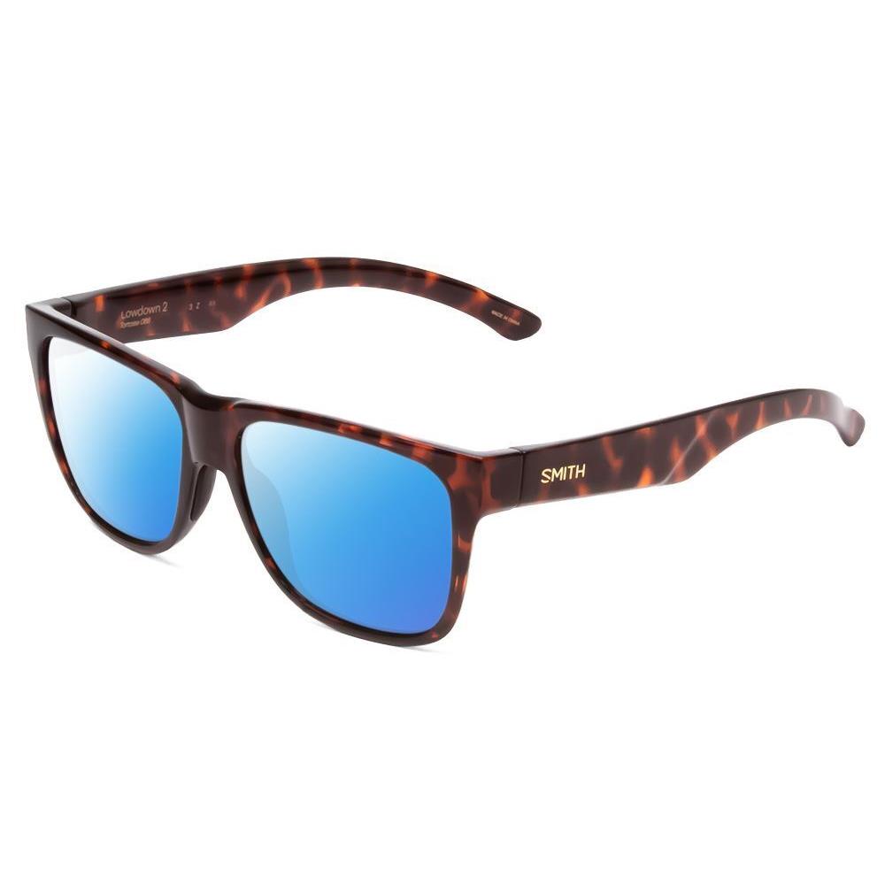 Smith Lowdown 2 Classic Polarized Sunglasses Tortoise Brown Gold 55 mm 4 Options Blue Mirror Polar