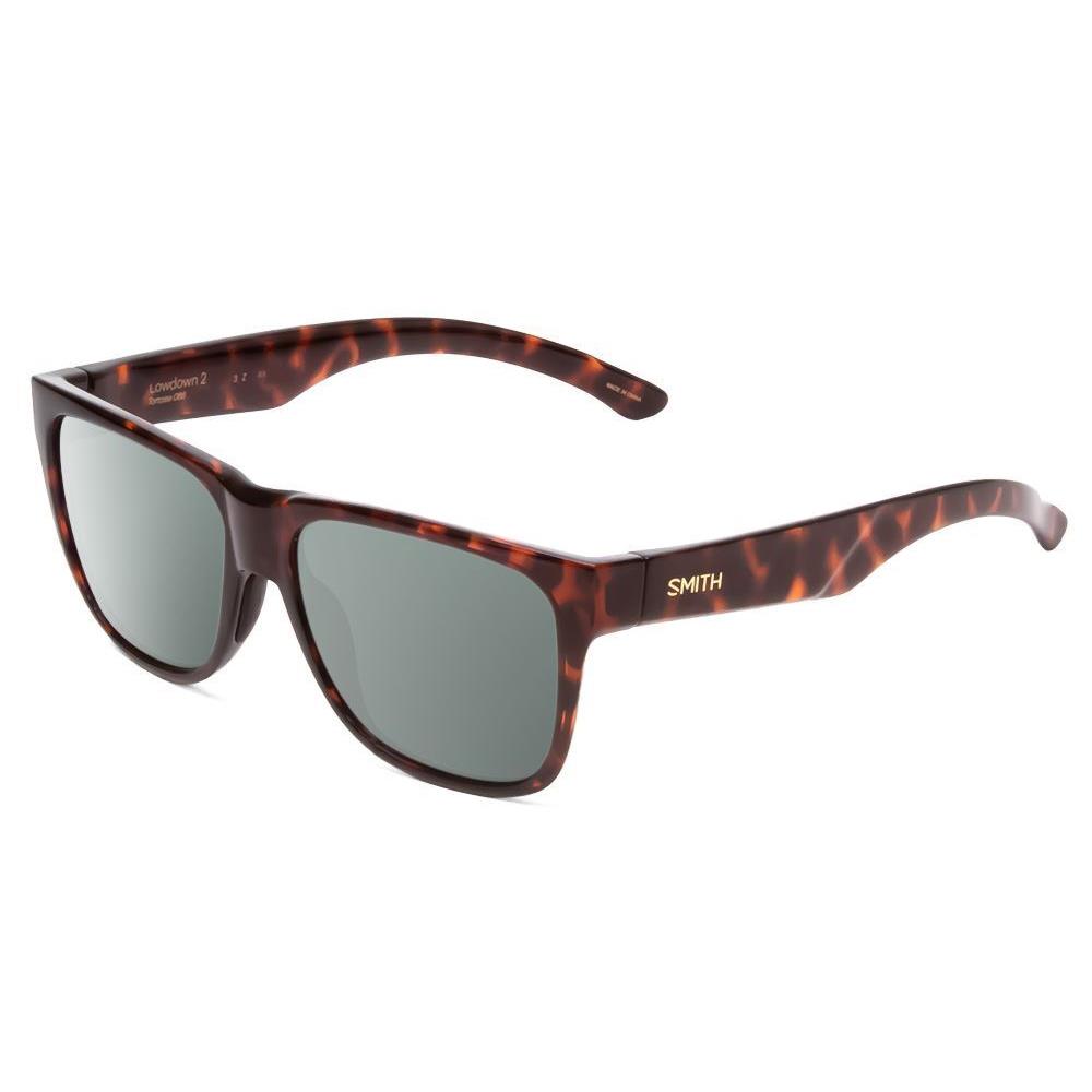 Smith Lowdown 2 Classic Polarized Sunglasses Tortoise Brown Gold 55 mm 4 Options Smoke Grey Polar