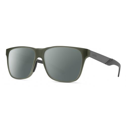 Smith Lowdown Steel Unisex Polarized Sunglasses Moss Crystal Green/gunmetal 56mm Smoke Grey Polar