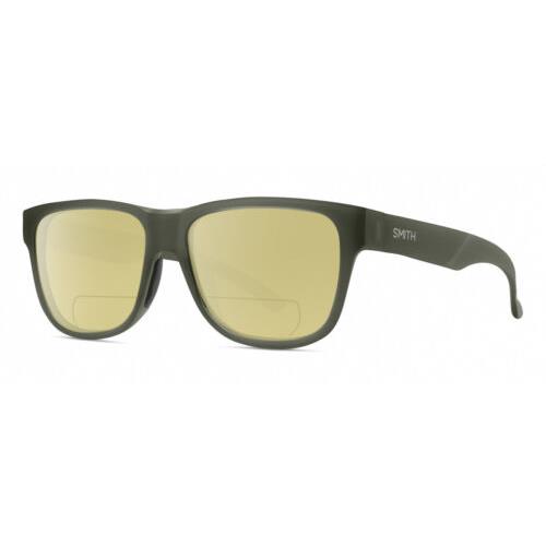 Smith Lowdown Slim 2 Unisex Polarized Bifocal Sunglasses Moss Crystal Green 53mm - Frame:
