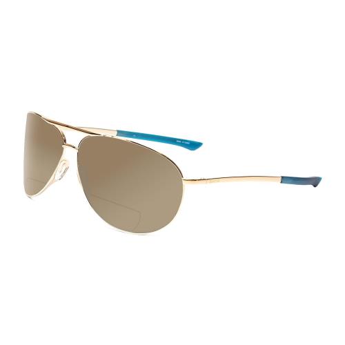 Smith Serpico 2 Unisex Polarize Bi-focal Sunglasses Power Gold 65mm