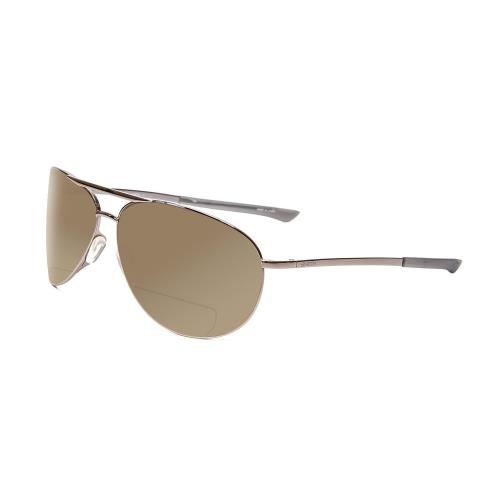 Smith Serpico 2 Polarize Bi-focal Sunglass 41 Option Silver Gun Metal Black 65mm Brown