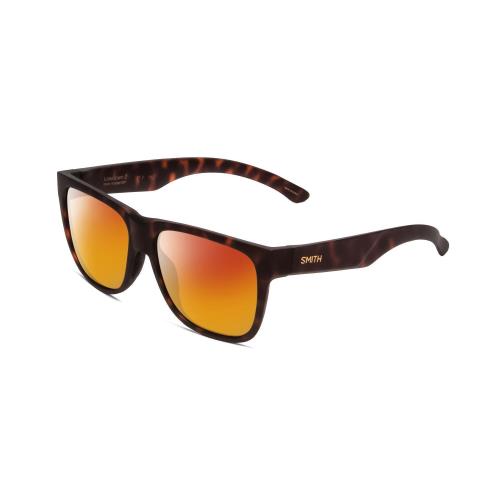 Smith Lowdown 2 Unisex Polarized Sunglasses in Tortoise Brown Gold 55mm 4 Option Red Mirror Polar