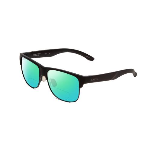 Smith Lowdown Split Unisex Polarized Bi-focal Sunglasses in Black 56mm 41 Option Green Mirror