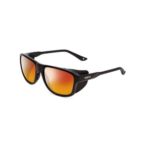 Smith Embark Unisex Wrap Polarized Sunglasses in Gloss Matte Black 58mm 4 Option Red Mirror Polar