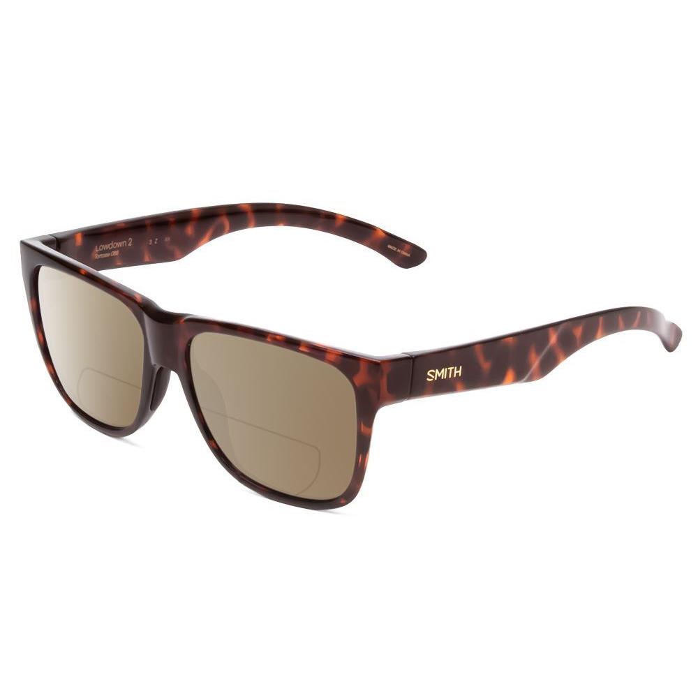 Smith Lowdown 2 Polarized Bi-focal Sunglasses Tortoise Gold Brown 55mm 41 Option Brown