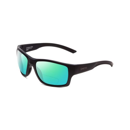 Smith Outback Elite Polarized Bi-focal Sunglasses Deep Ink Navy Blue Cobalt 59mm Green Mirror