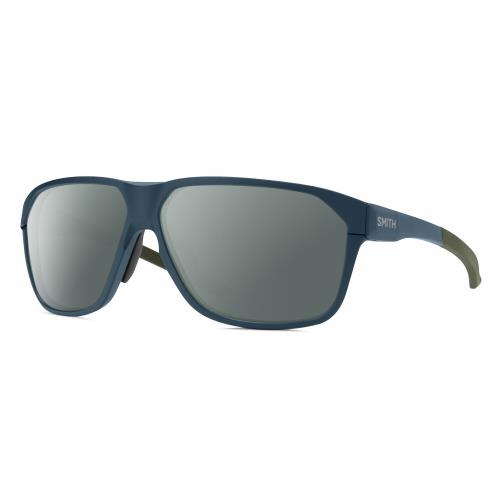 Smith Leadout Pivlock Unisex Polarized Sunglasses in Stone/green Blue Grey 63 mm Smoke Grey Polar