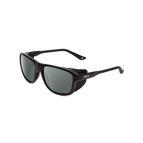Smith Embark Polarized Bi-focal Sunglasses in Gloss Matte Black 58 mm 41 Options Grey