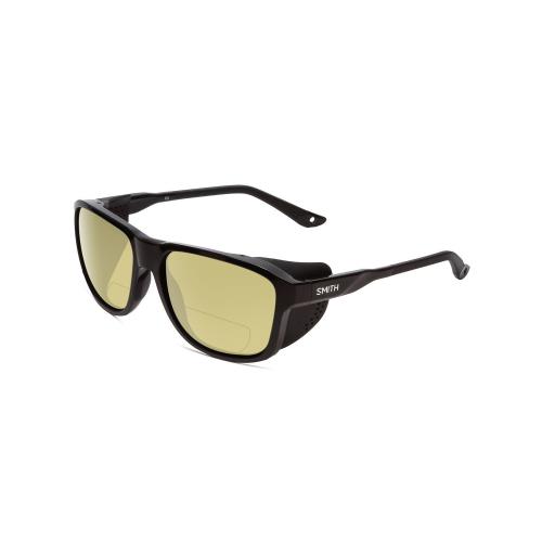 Smith Embark Polarized Bi-focal Sunglasses in Gloss Matte Black 58 mm 41 Options Yellow