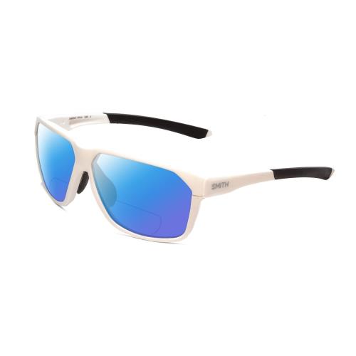 Smith Leadout Pivlock Square Polarized Bi-focal Sunglasses White 63mm 41 Options Blue Mirror