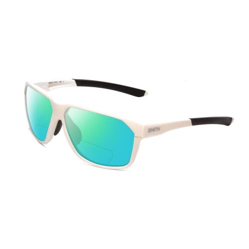 Smith Leadout Pivlock Square Polarized Bi-focal Sunglasses White 63mm 41 Options Green Mirror